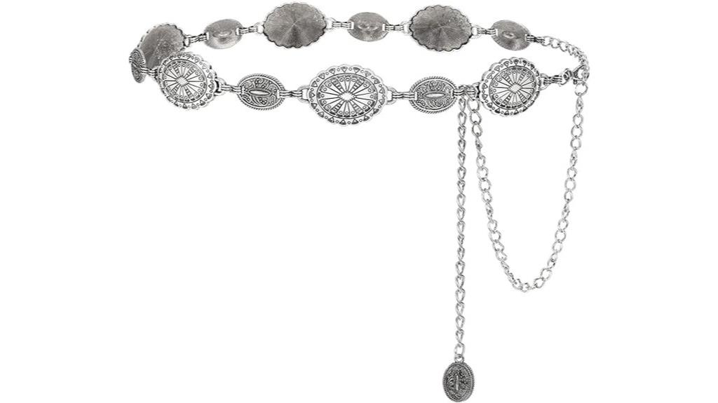 turquoise concho chain belt
