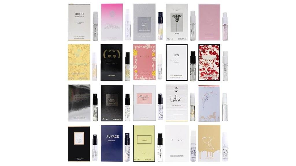 twenty fragrance sample set