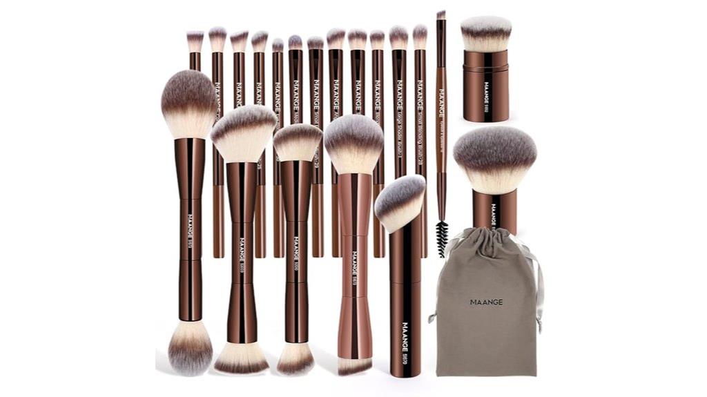 twenty piece makeup brush set
