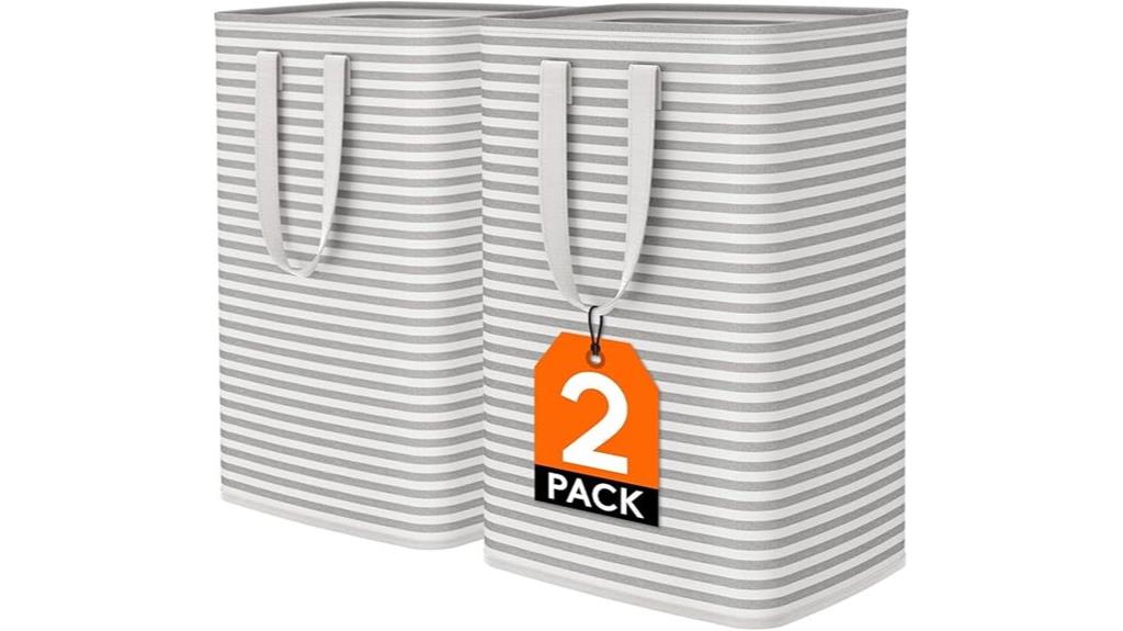 two 80l collapsible baskets