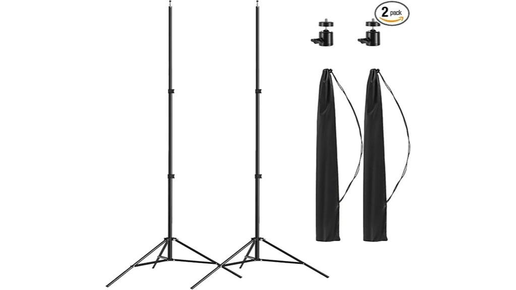 two aluminum tripods kit