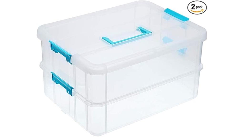 two layer storage box