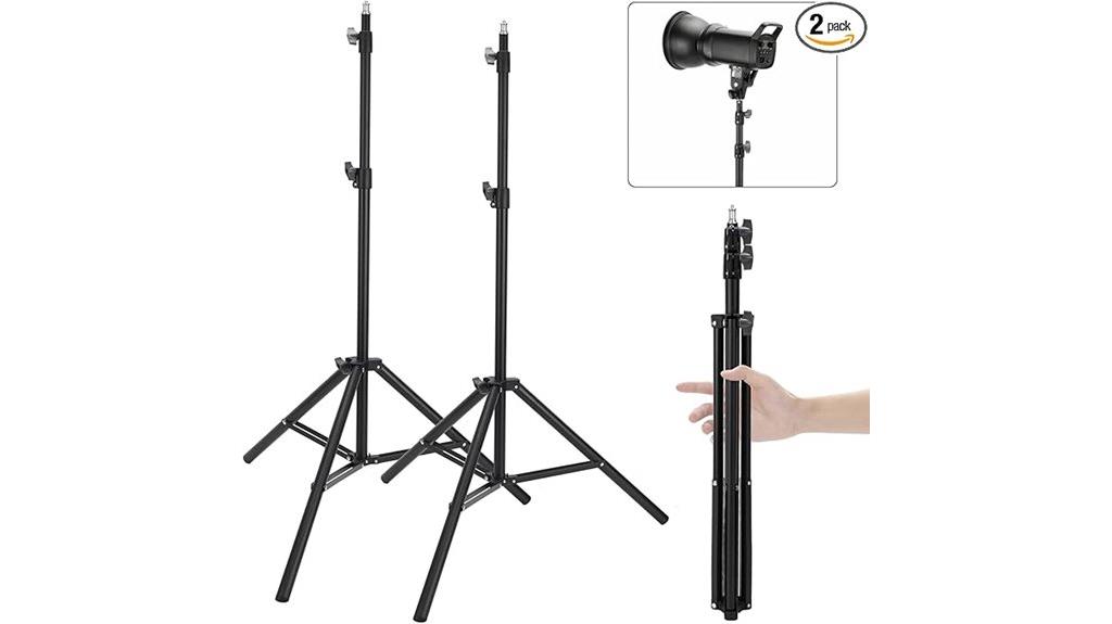 two pack 7ft light stands