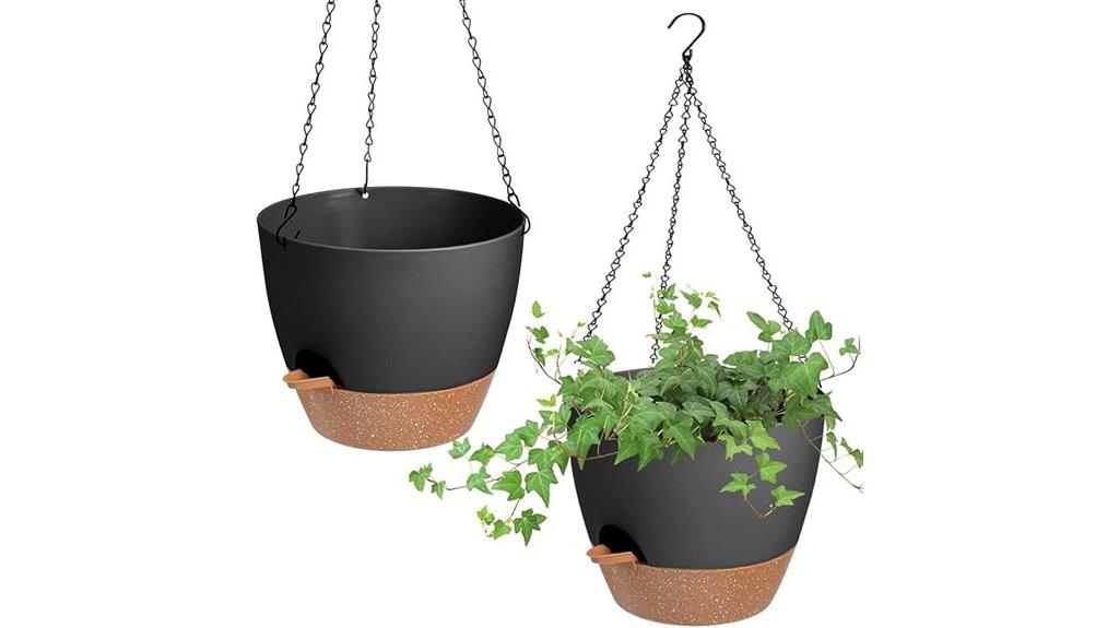 two pack hanging planters