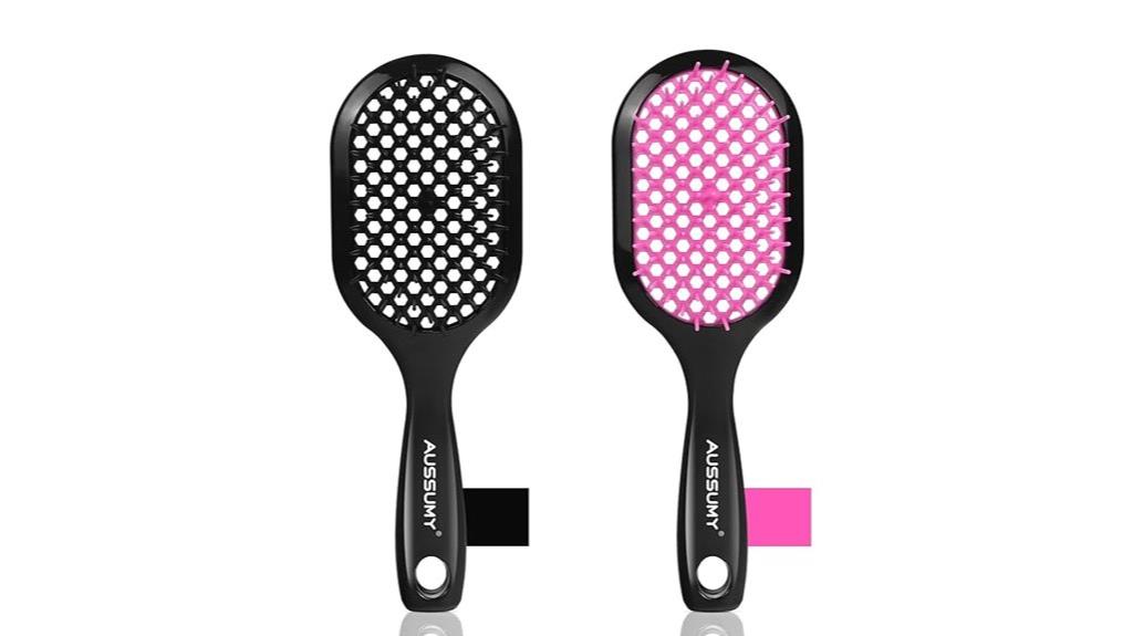 two pack vented hair brush