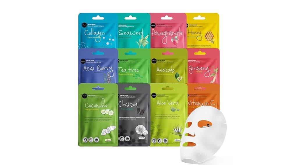 variety set facial masks