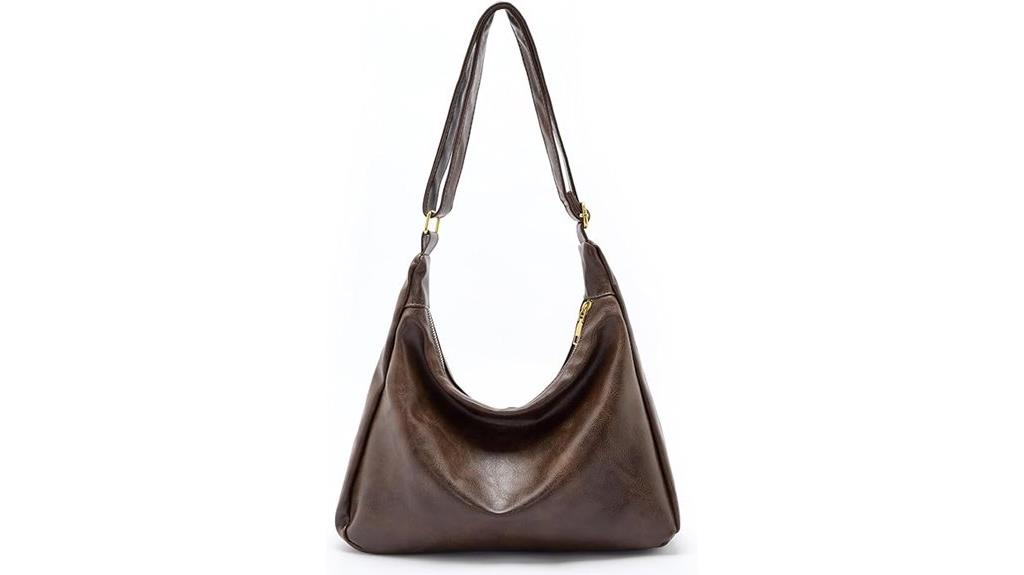 vegan leather hobo bag