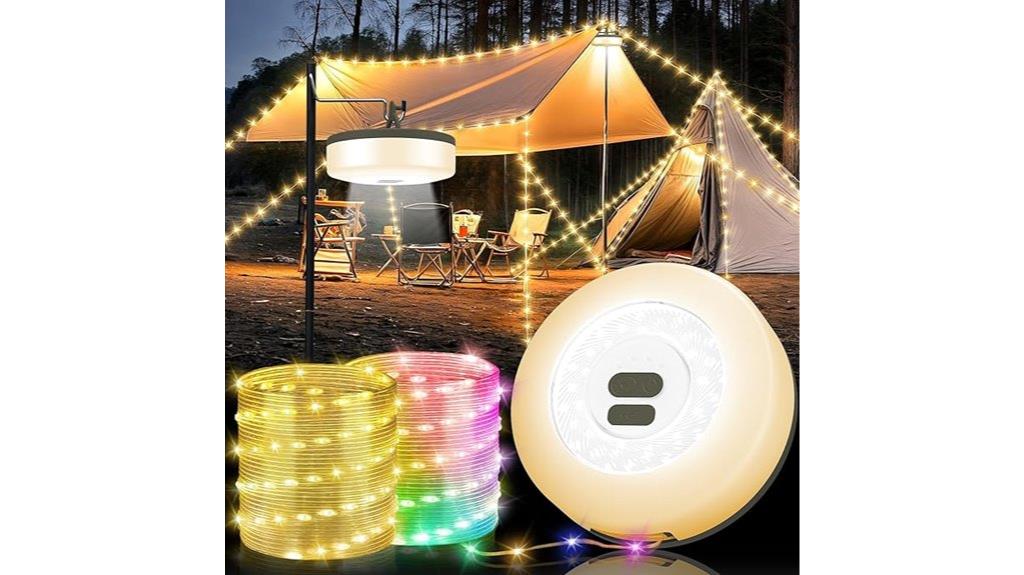 versatile rechargeable tent lighting