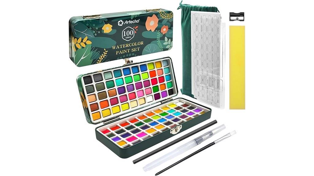 vibrant 100 color metallic set