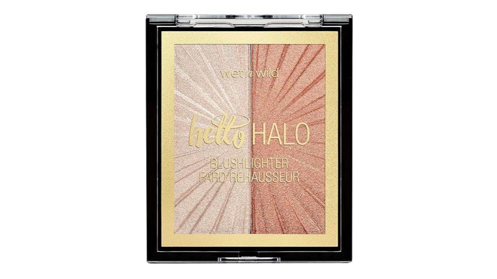 vibrant blush and highlighter
