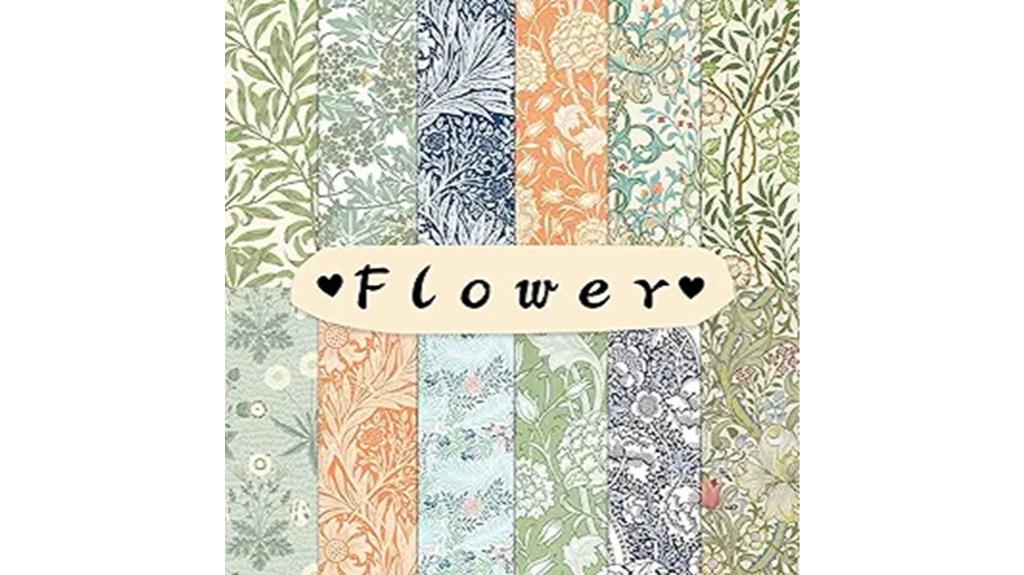 vintage floral scrapbook paper