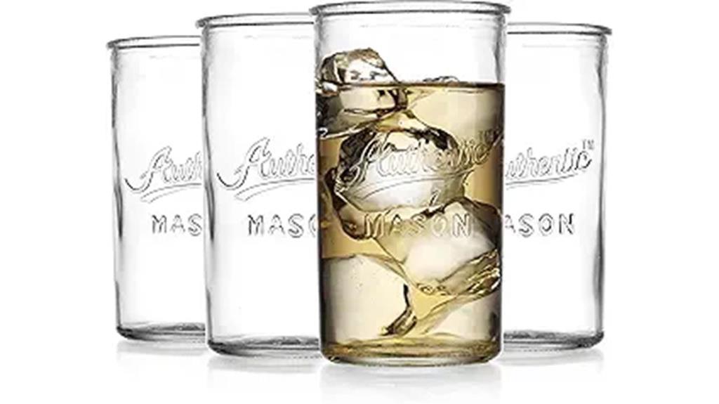 vintage mason glass set