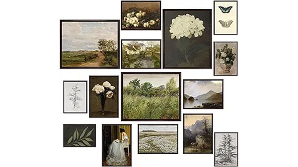 vintage wall art set