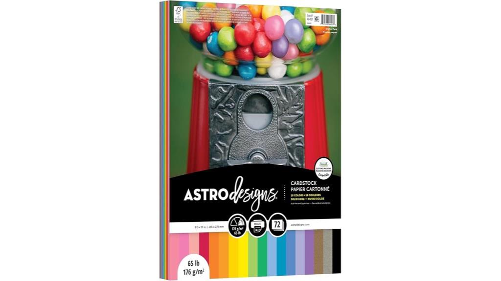 vivid color cardstock pack