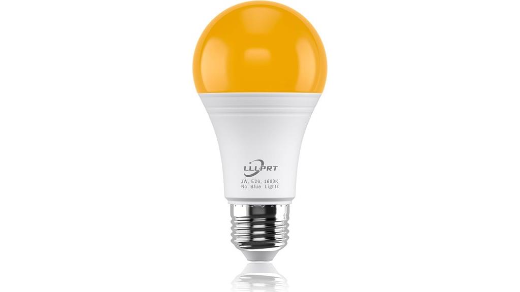 warm amber night light