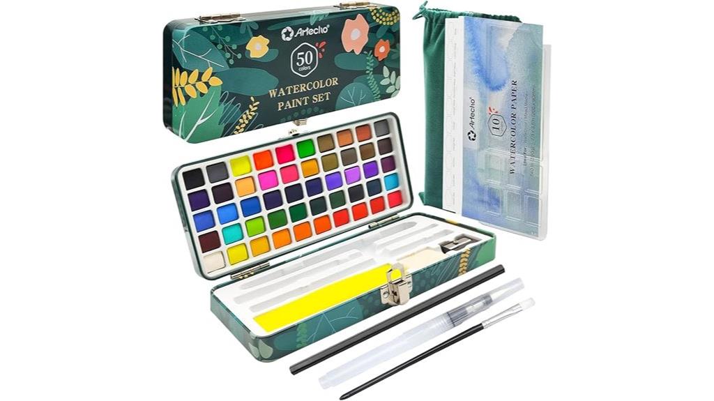 watercolor travel paint set