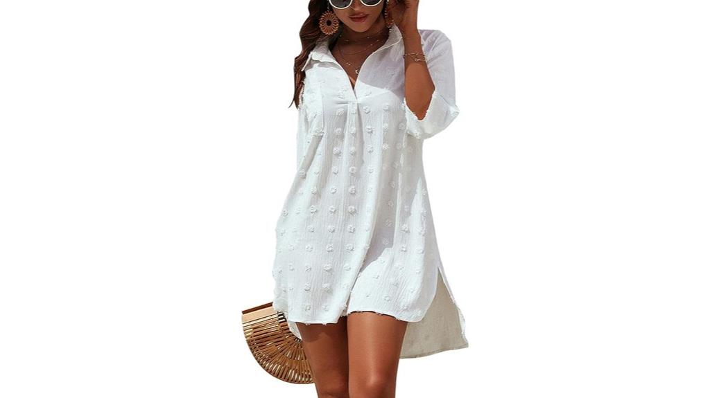 white chiffon bikini coverup