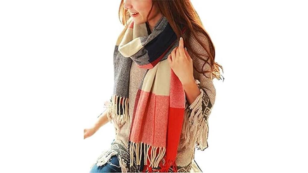 winter plaid wraps
