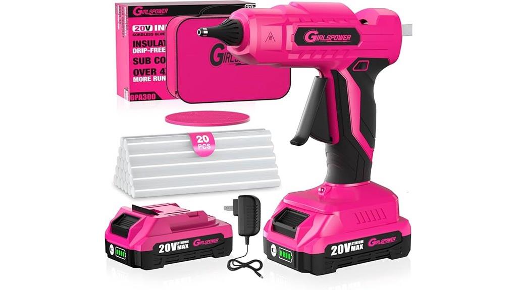wireless 20v glue gun