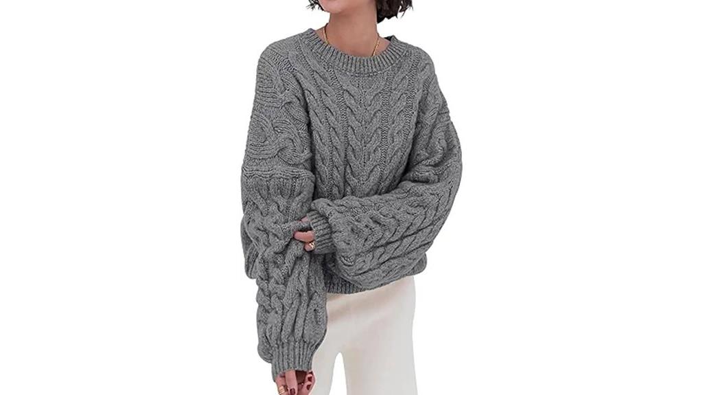 women s cable knit sweater