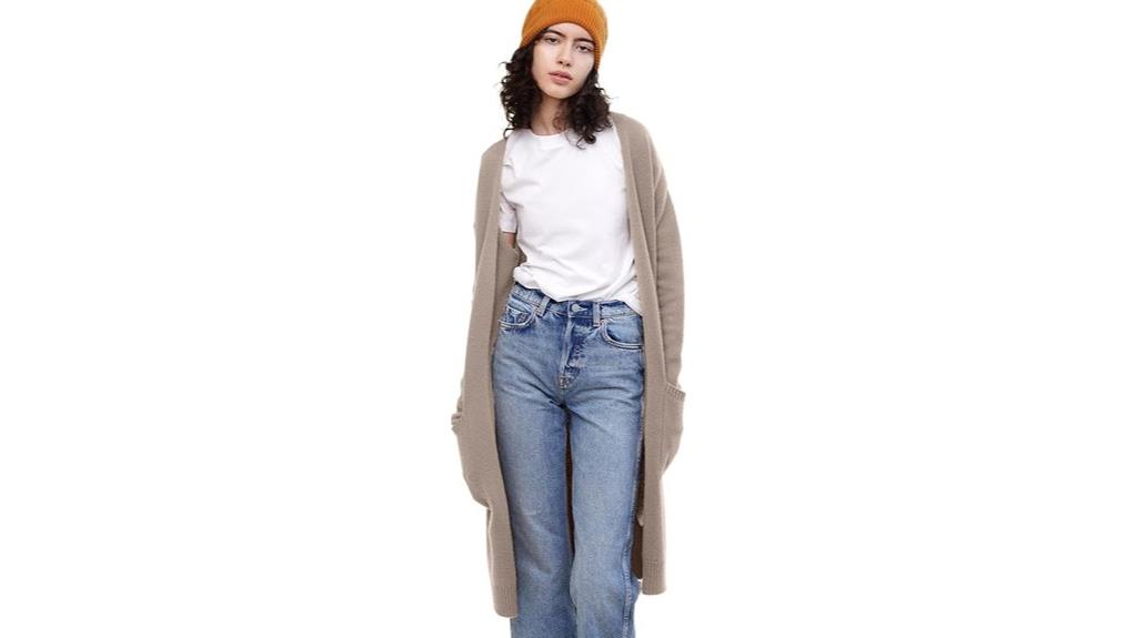 women s cashmere long cardigan