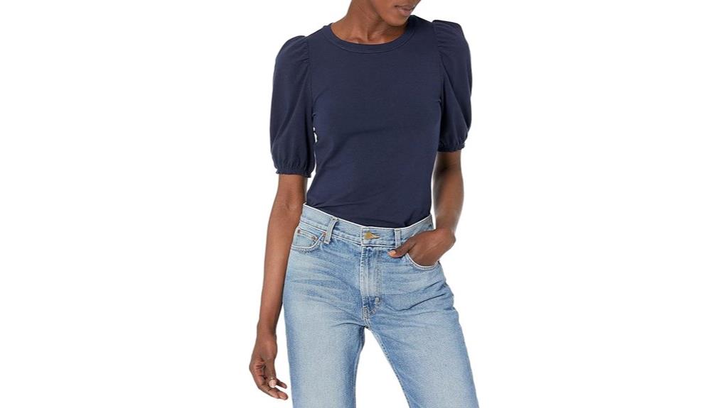 women s casual puff tee