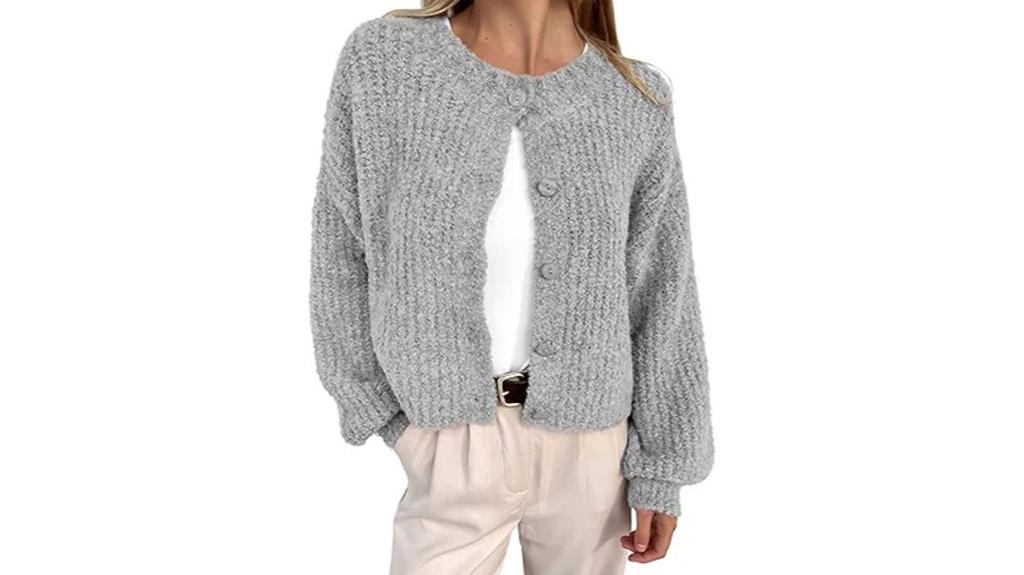 women s chunky knit cardigan