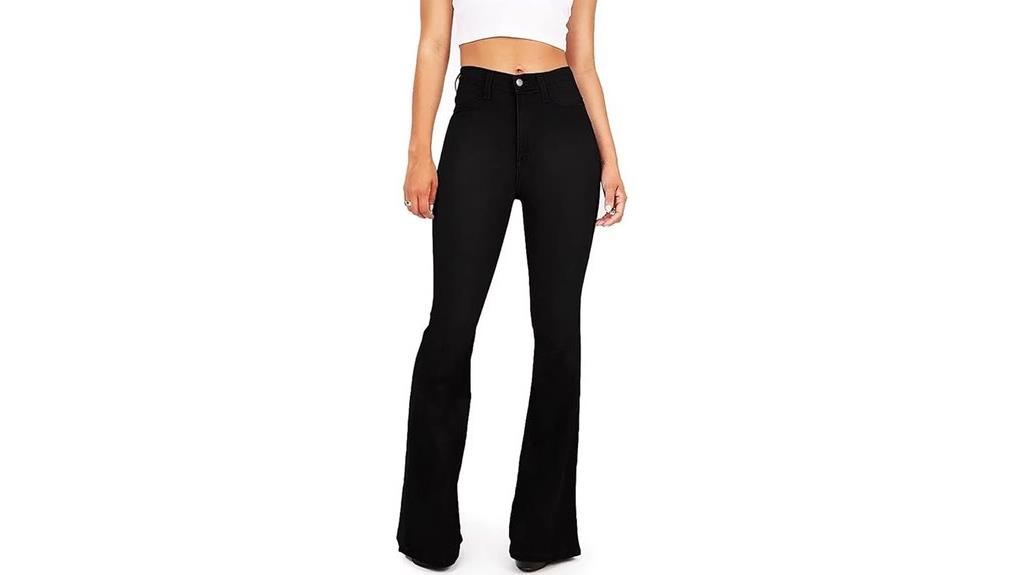 women s flare denim jeans