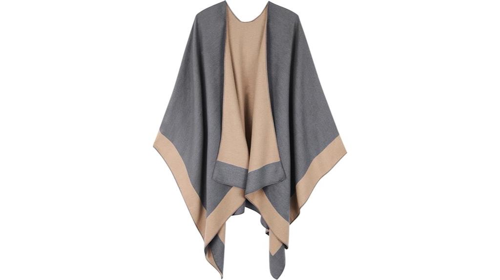 women s reversible shawl cape