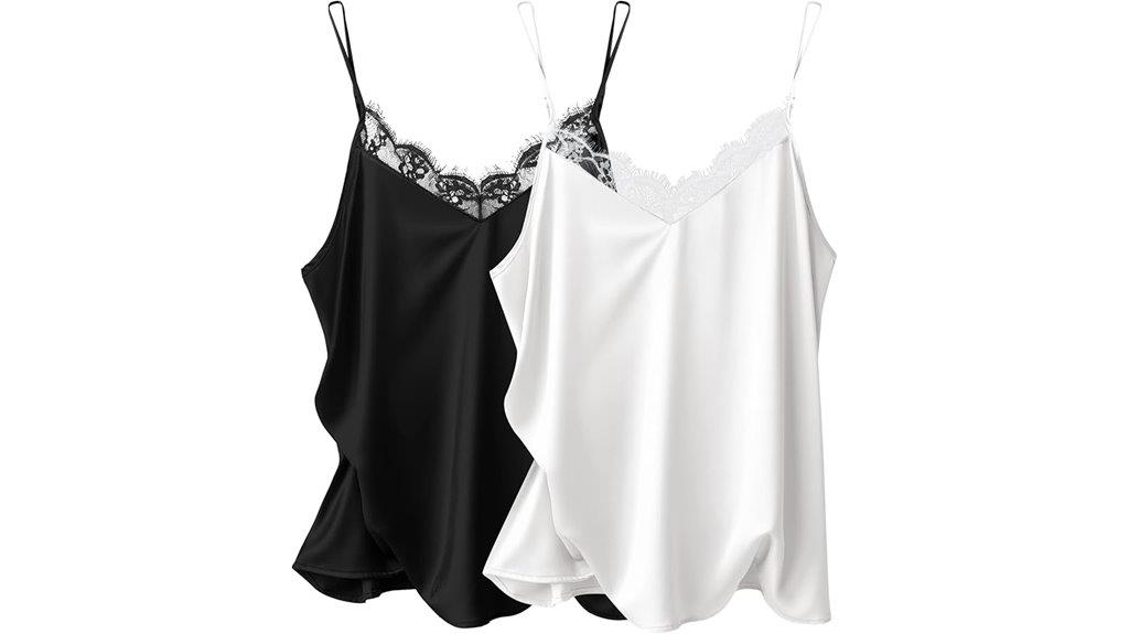 women s satin cami set