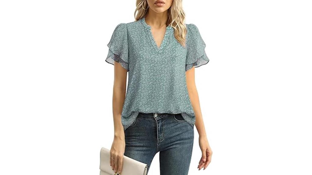 women s short sleeve blouse