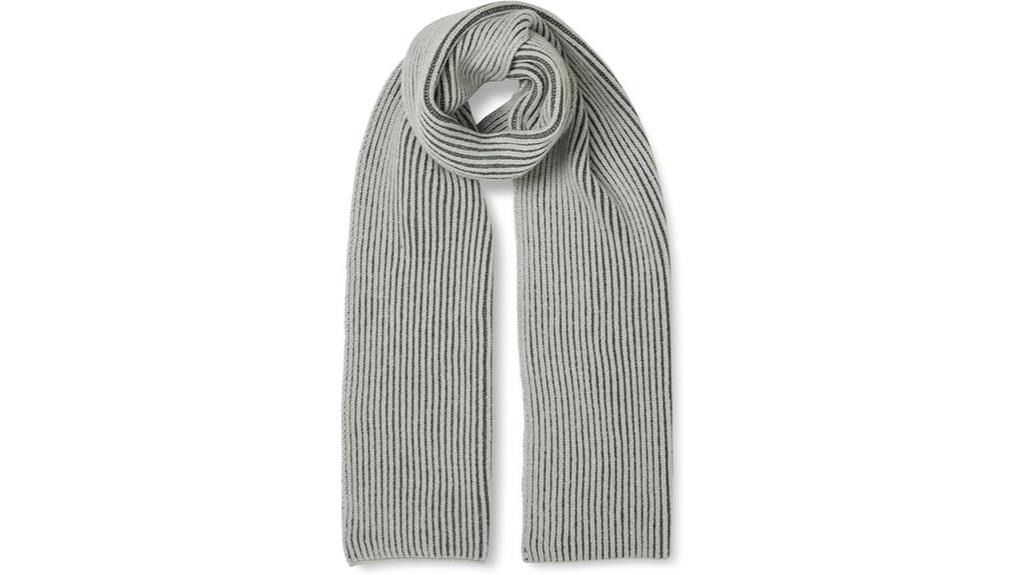 women s two tone ribbed scarf