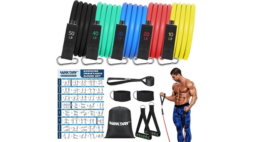 workout bands with handles