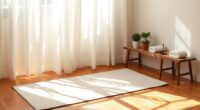 affordable home yoga setup