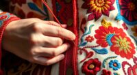 bohemian embroidered jacket crafting
