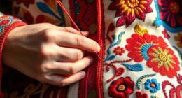 bohemian embroidered jacket crafting