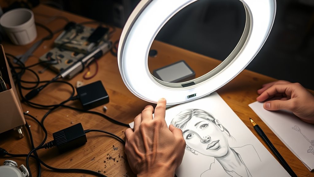 build your own portrait ring light