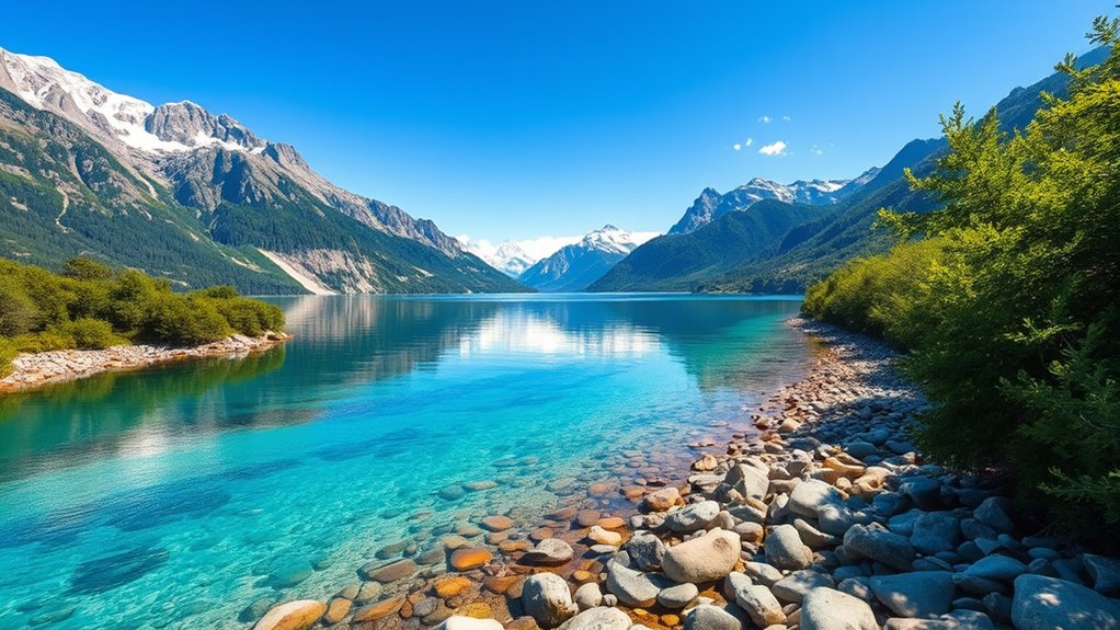 chill lakes and rivers