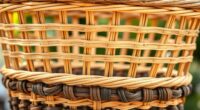 crafting bamboo rattan basket