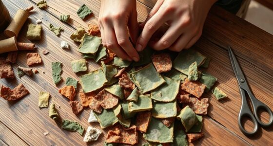 crafting organic cloth napkins