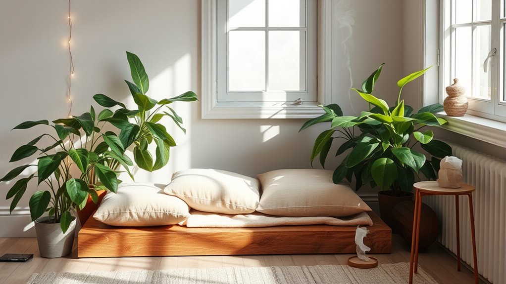 create calming meditation space