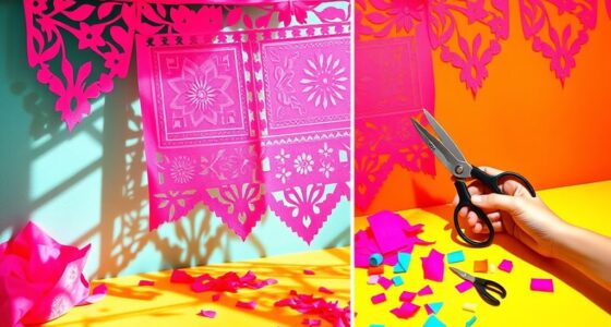 create colorful paper banners