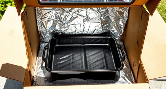 diy cardboard aluminum solar oven