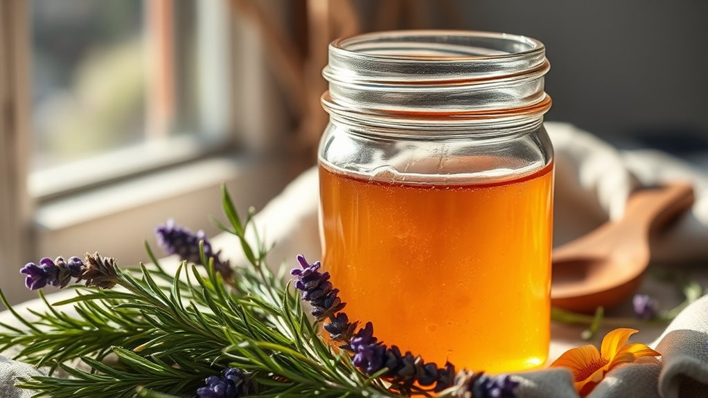 herbal vinegar hair rinse