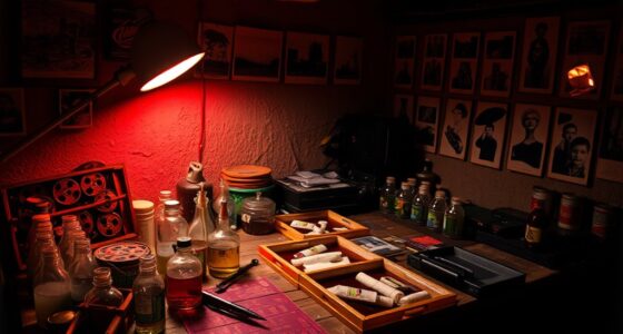 home film darkroom setup