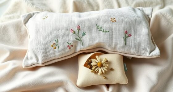 homemade chamomile eye pillow