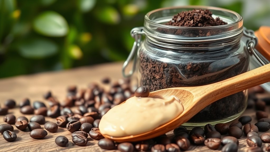 homemade coffee skin exfoliation