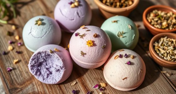 homemade herbal bath bombs