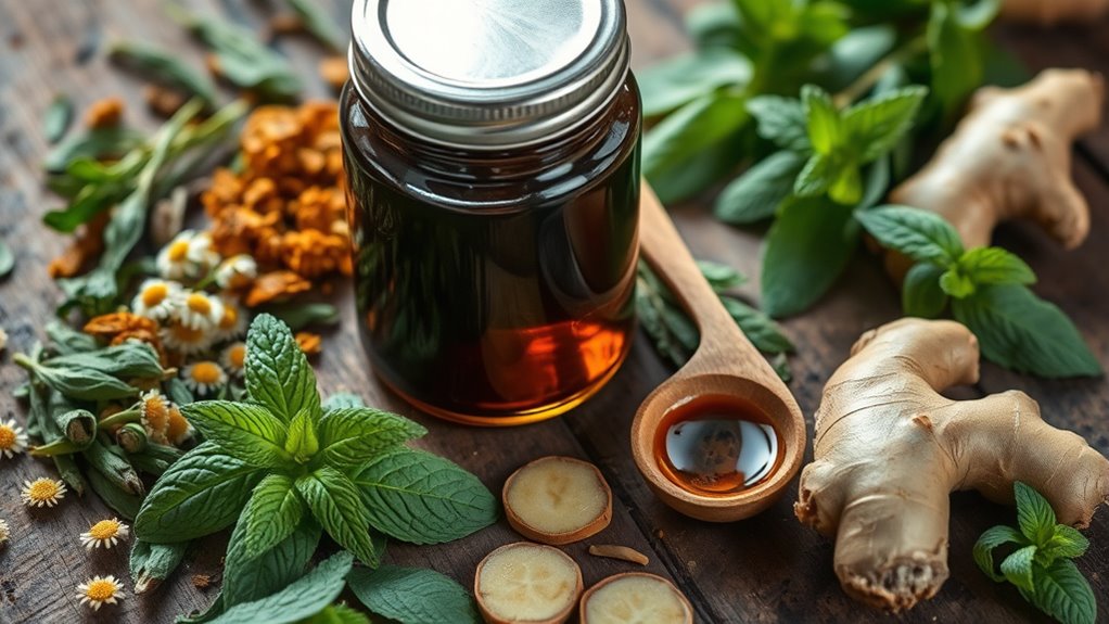homemade herbal digestive tincture