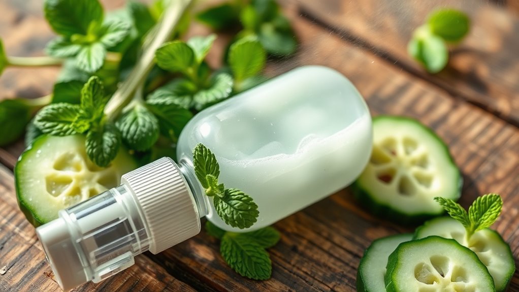 homemade peppermint foot spray